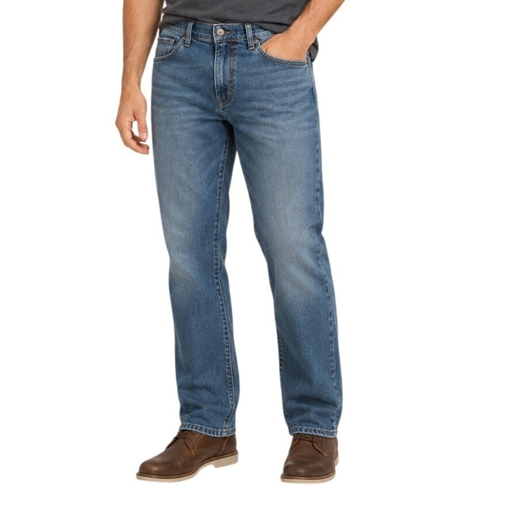 Lucky Brand Medium Wash Blue Straight Leg Denim Jeans Men's 40x32